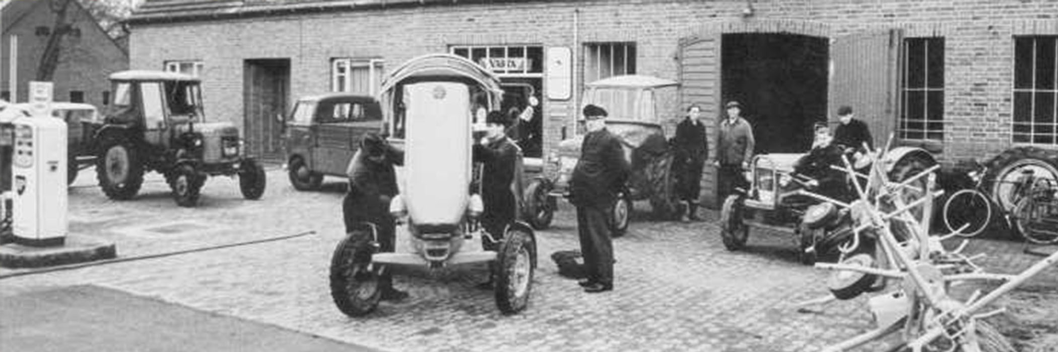 Reparatur von Landmaschinen "Historischer Abriss